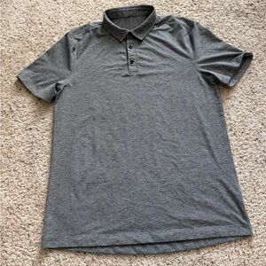 lululemon athletica Men's Charcoal Gray Polo